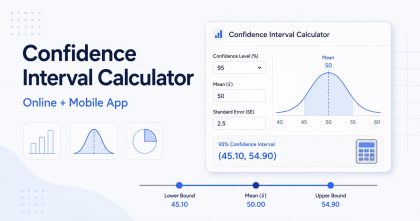 Confidence Interval Calculator Online + Mobile App