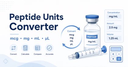 Peptide Units Converter Online + Mobile App