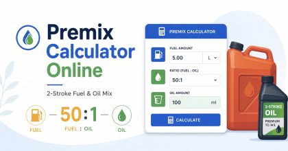 Premix Calculator (2 Stroke) Online + Mobile App